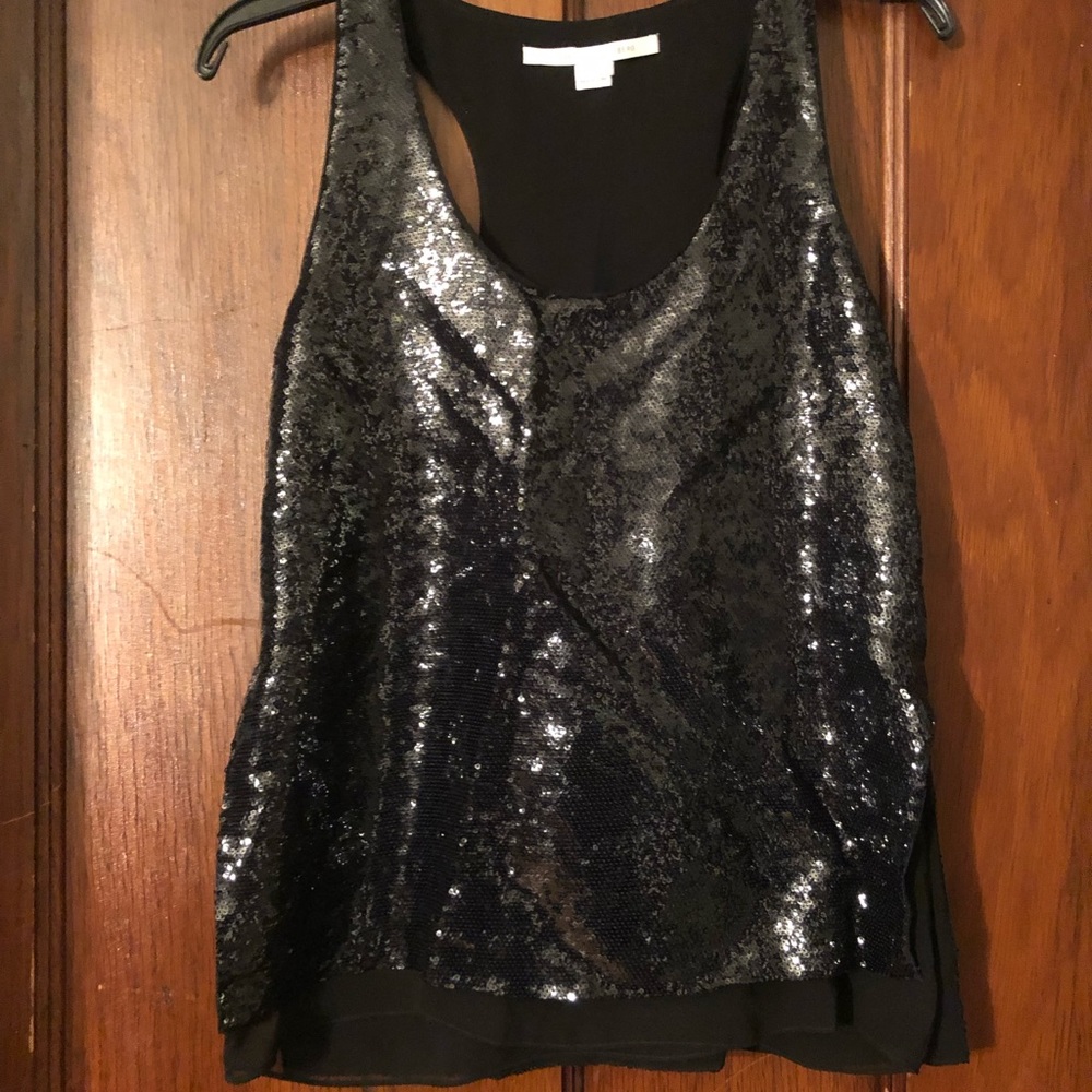 Diane von Furstenburg embellished black top